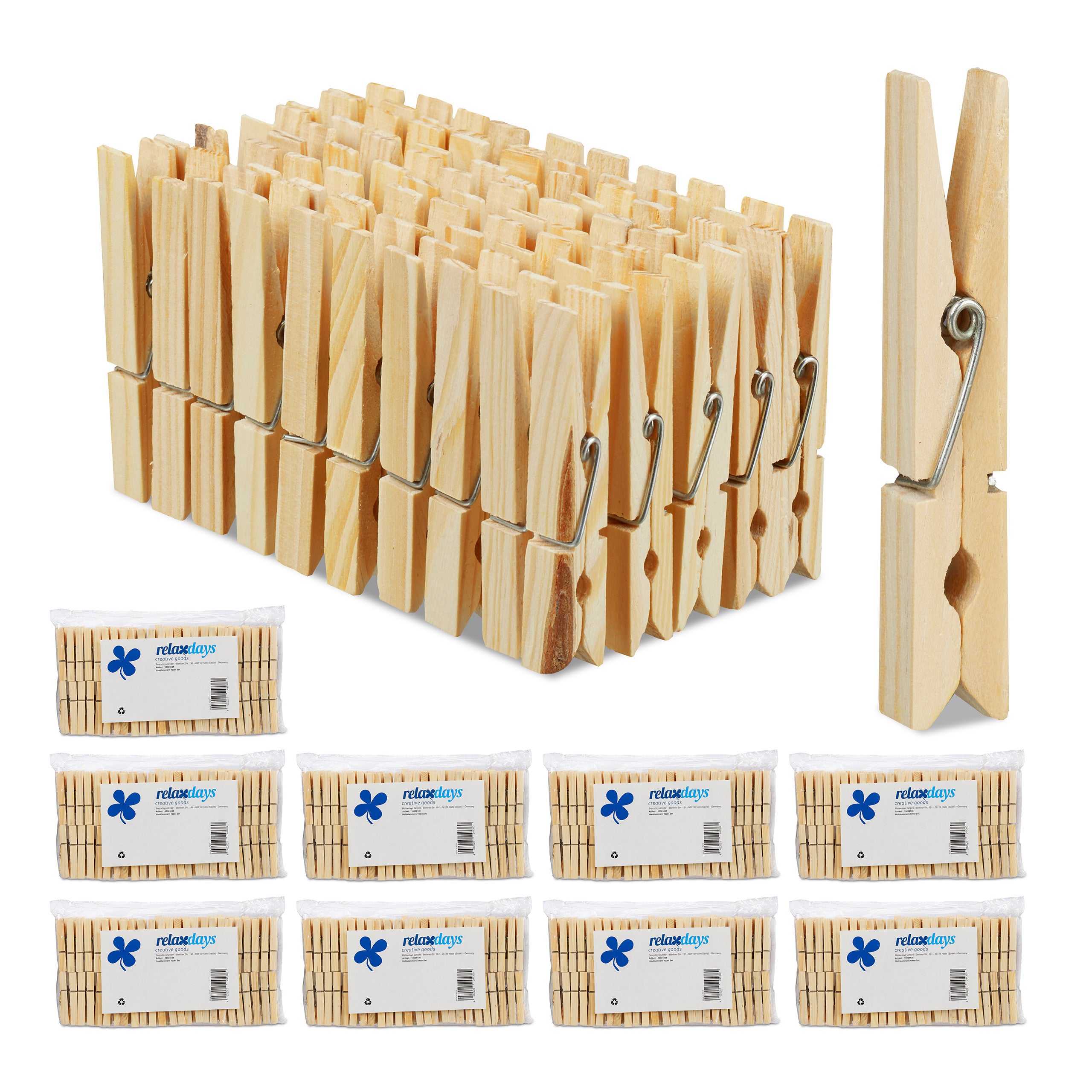 Épingle à linge en bois, 7 x 48 mm | Mercerie et Tissus