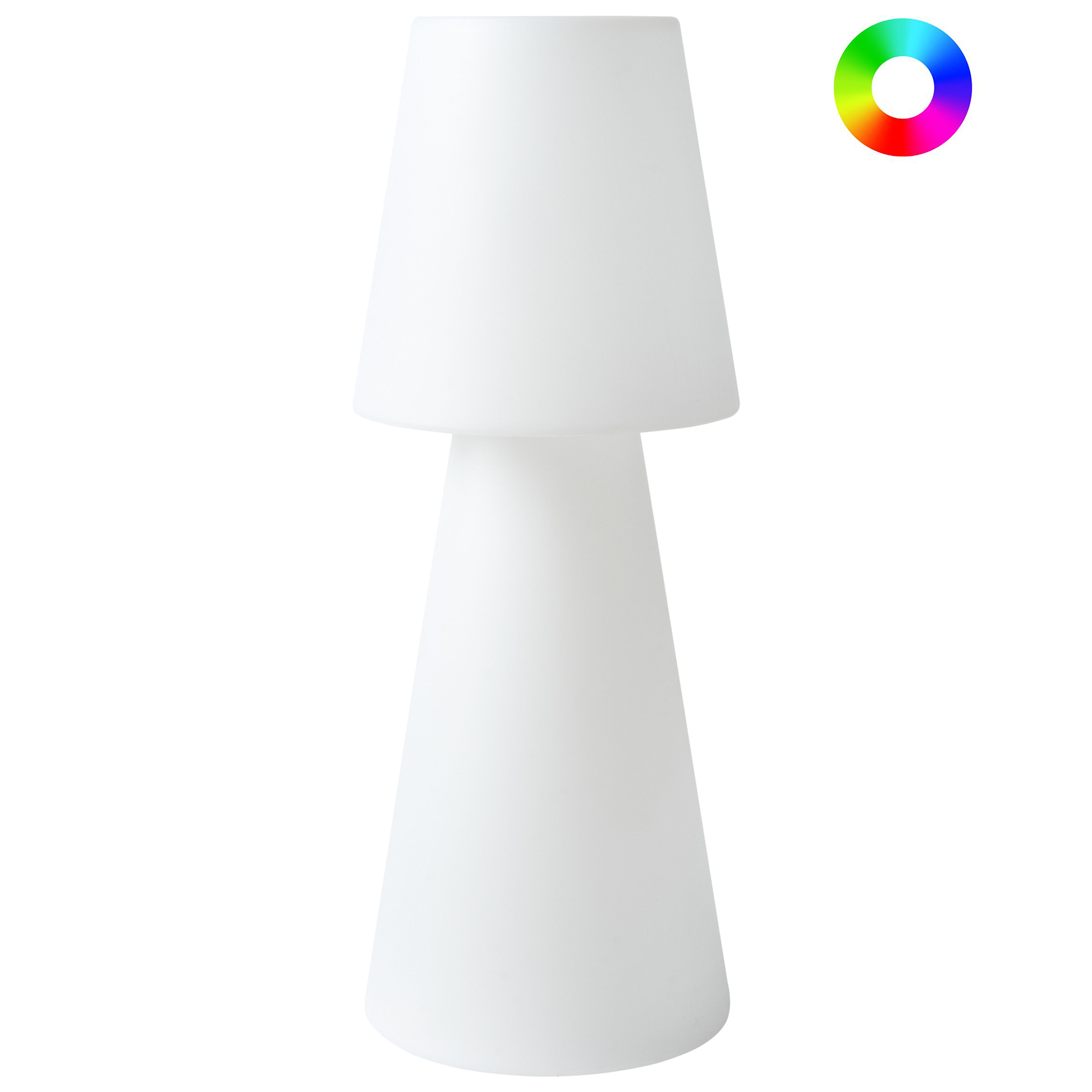 Lampadar LED de exterior SABANAS Cu telecomandă Alb