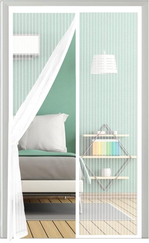 Moustiquaire Porte Fenetre 160 X 235 Cm Fermeture Magnétique Aimantée