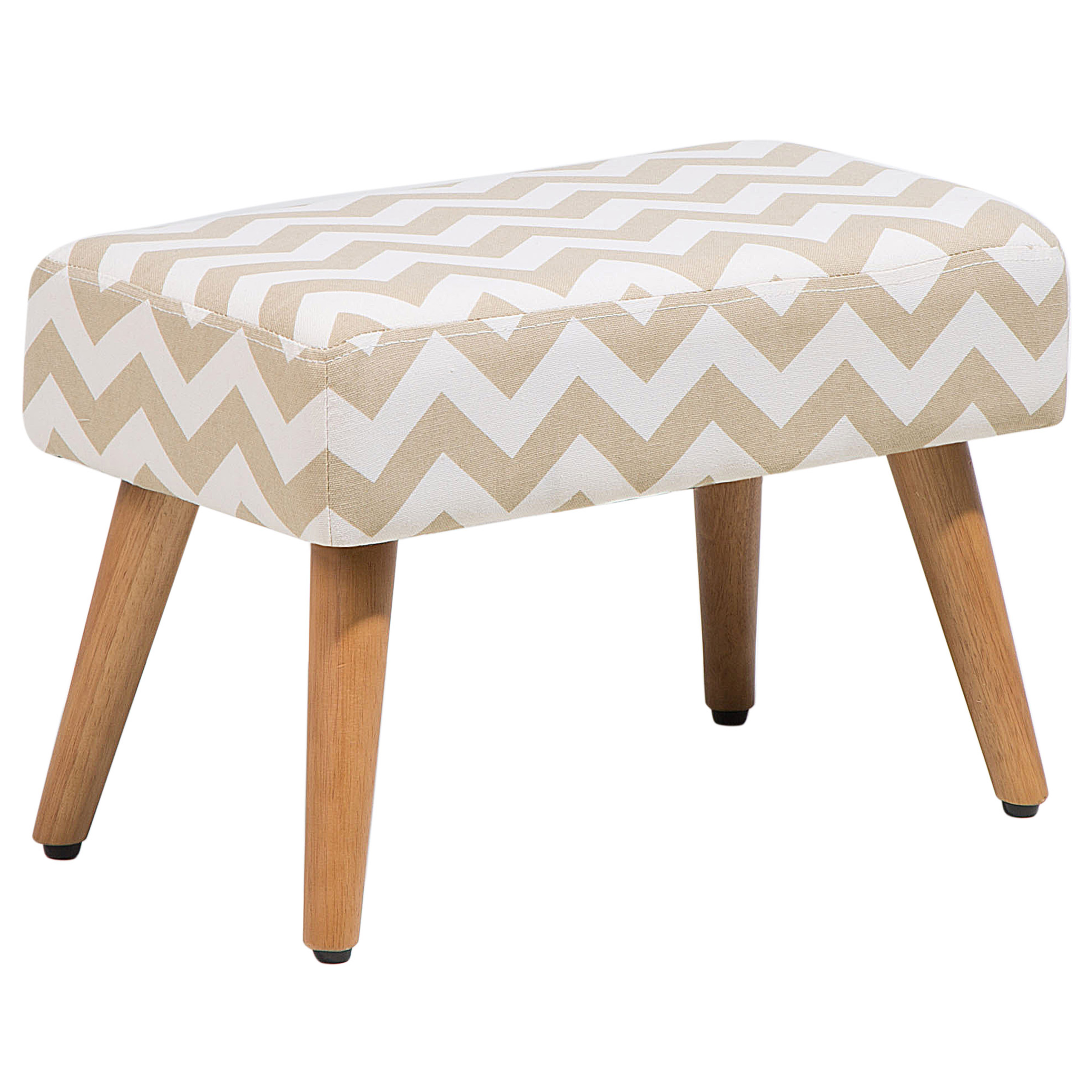 Beliani Taburete Takoma Algodón Beige , Leroy Merlin