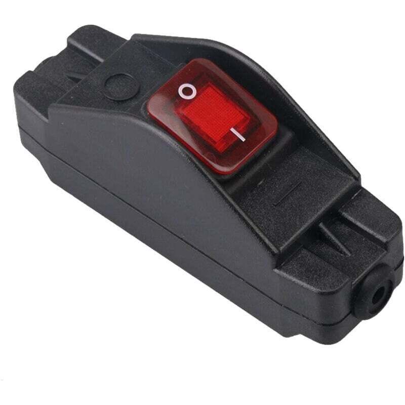 Fonta Material Întrerupător cu cablu încorporat cu buton IP65, impermeabil, negru ...