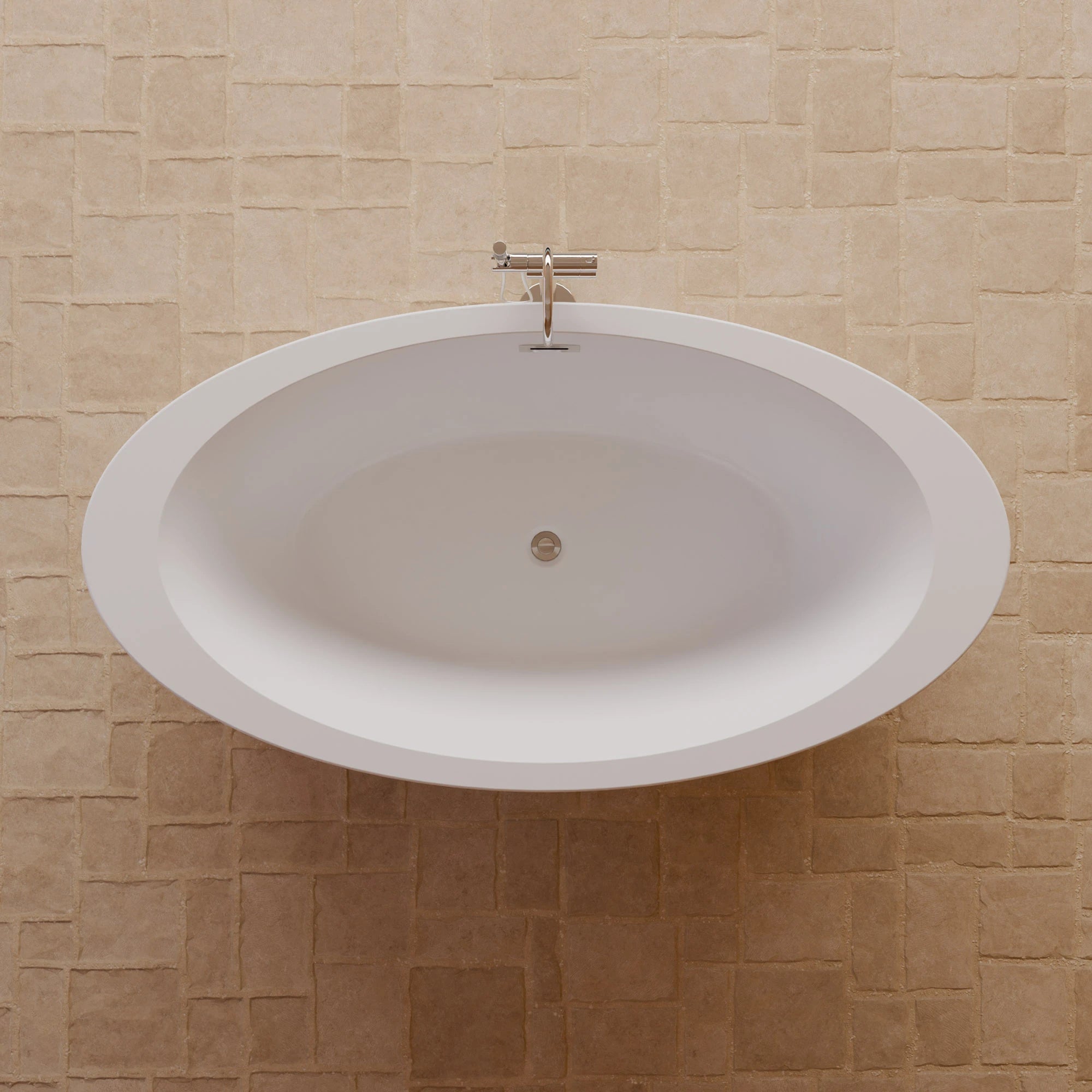Baignoire Ilot Pearl 180 blanche 180 x95 x58 cm, by SPALINA - 2