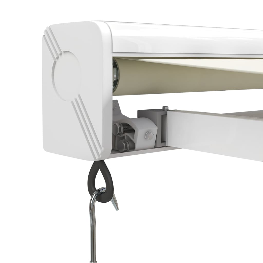 Auvent rétractable crème 5x3 m tissu et aluminium vidaXL - 7