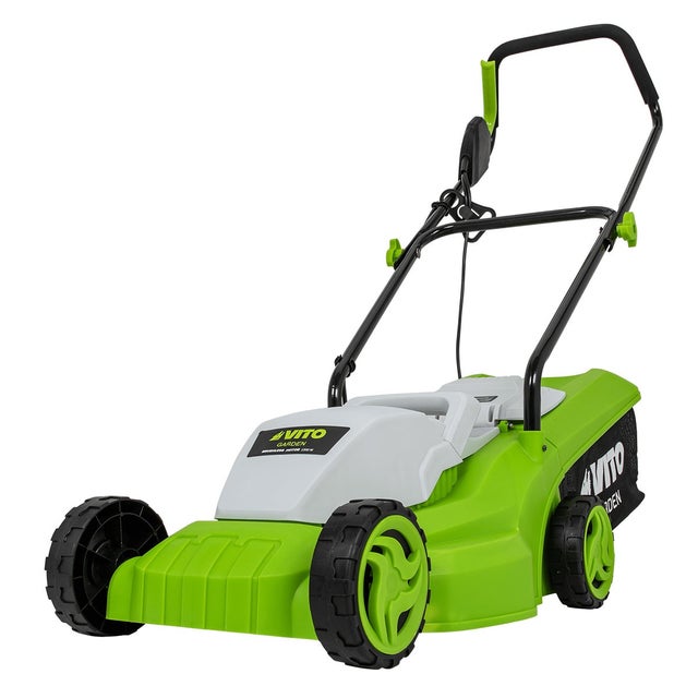 Rasaerba elettrico Motore a induzione 1200W Larghezza di taglio 320mm 3 Altezze di taglio 25-65 mm Contenitore VITO da 30L