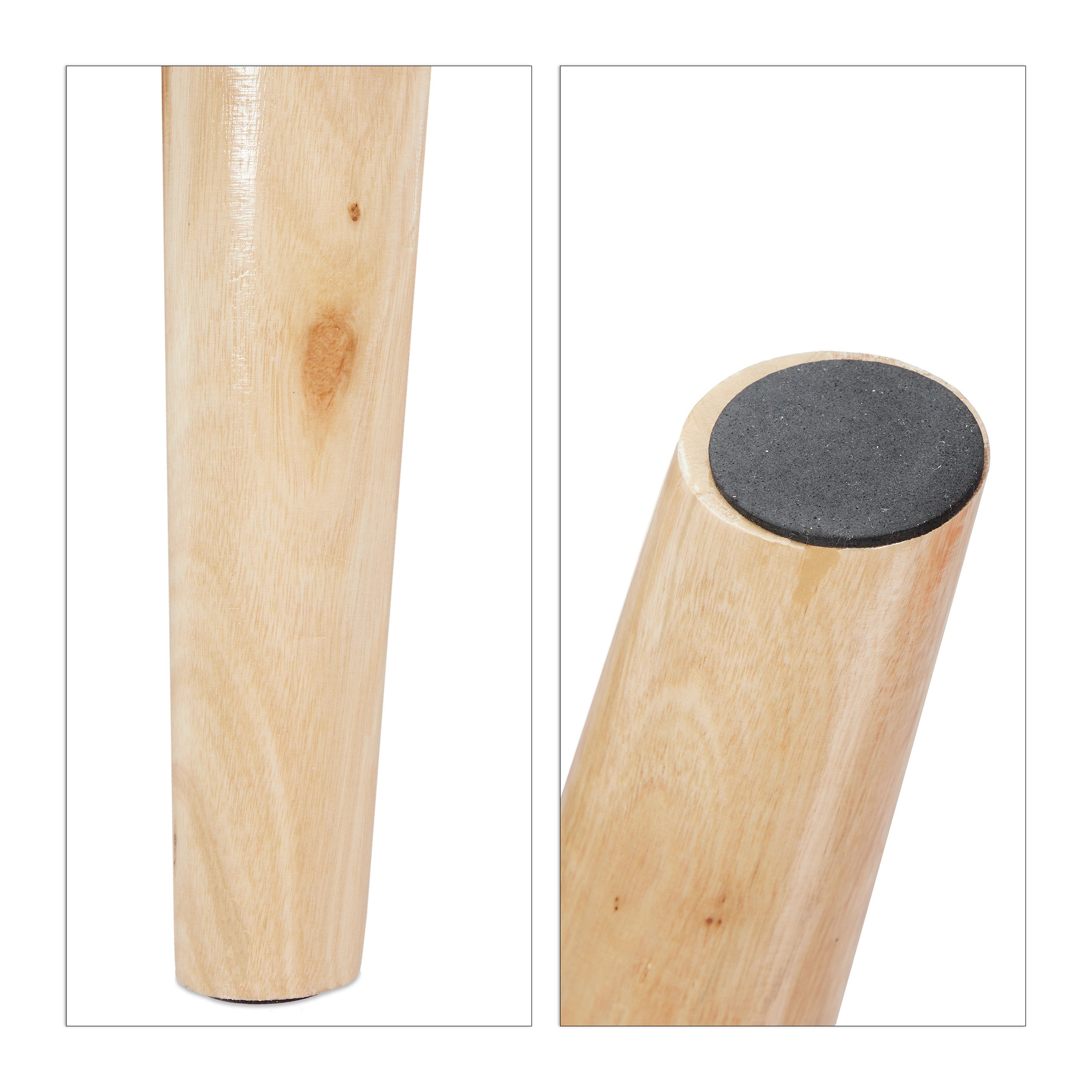 Banc siège avec espace de rangement, housse velours, 40 l, rembourrée, pieds en bois, entrée,41x80x40c, crème, Relaxdays - 9