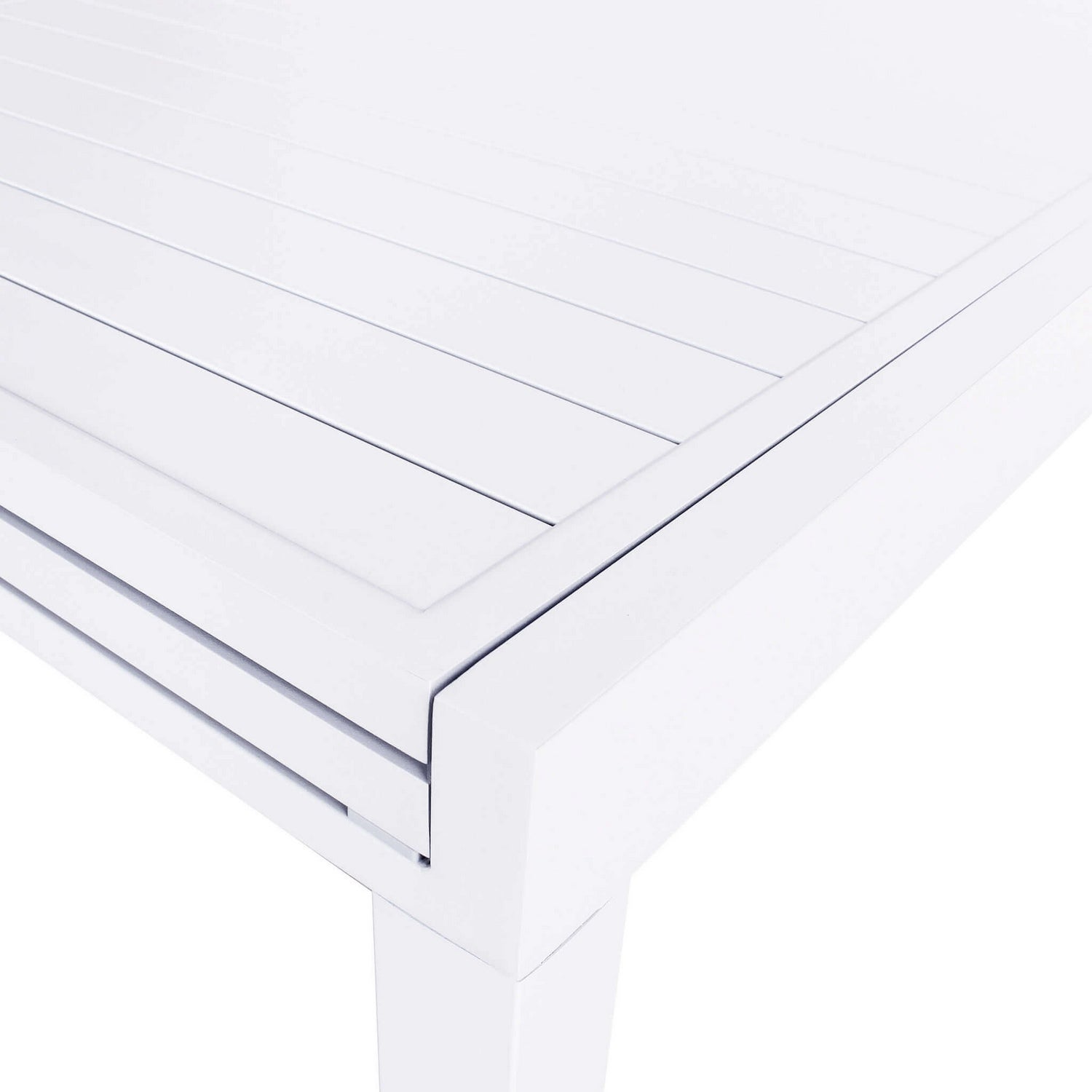 Tavolo allungabile in alluminio 135/270x90x75h cm colore Bianco mod. Hawaii - 5