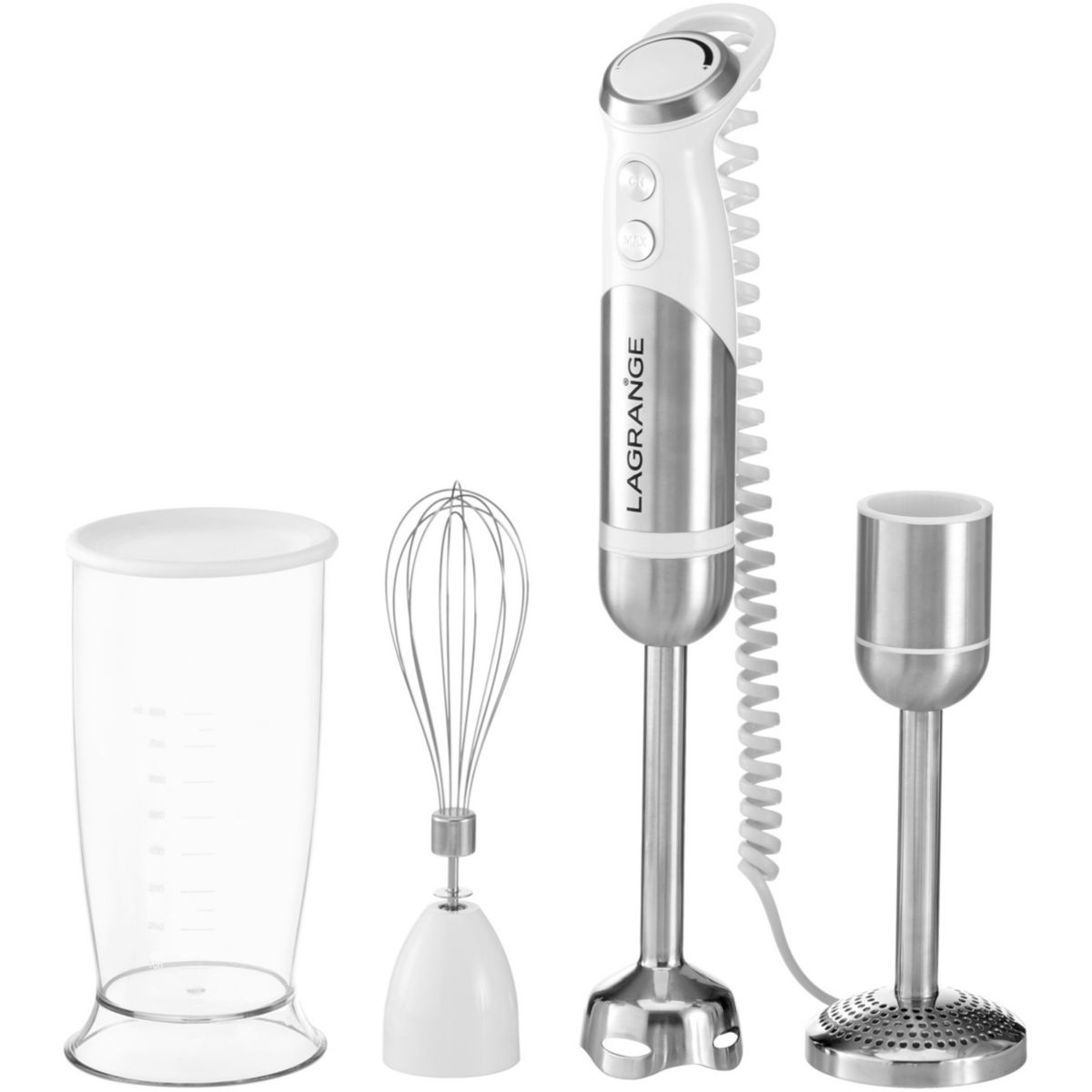 Lagrange Batidora De Mano 1000W Acero Inoxidable/, 619013 Blanco Acero Inoxidable, Leroy Merlin