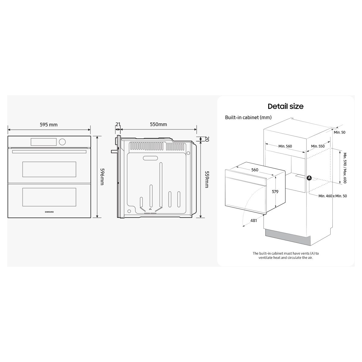 Four encastrable SAMSUNG NV7B45502AK DualCookFlex - 5