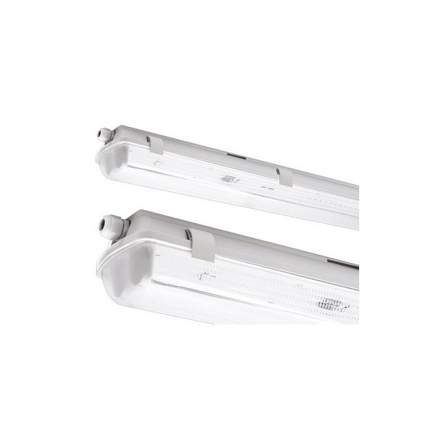 Plafonnier LED étanche SupremAround 2×22 W IP65&nbsp;: lumineux et durable