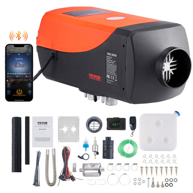 VEVOR 8KW Diesel Heater 12V Diesel Air Heater 8-36℃ regolabile 20-25m² Smart LCD Remote Control per Truck Boat RV Indoor