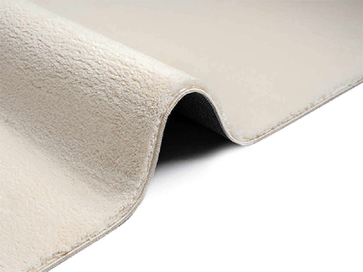 the carpet Relax tapis moelleux à poils courts, dessous antidérapant, lavable à 30 degrés, super soft, aspect fourrure, Beige, 200 cm - 7