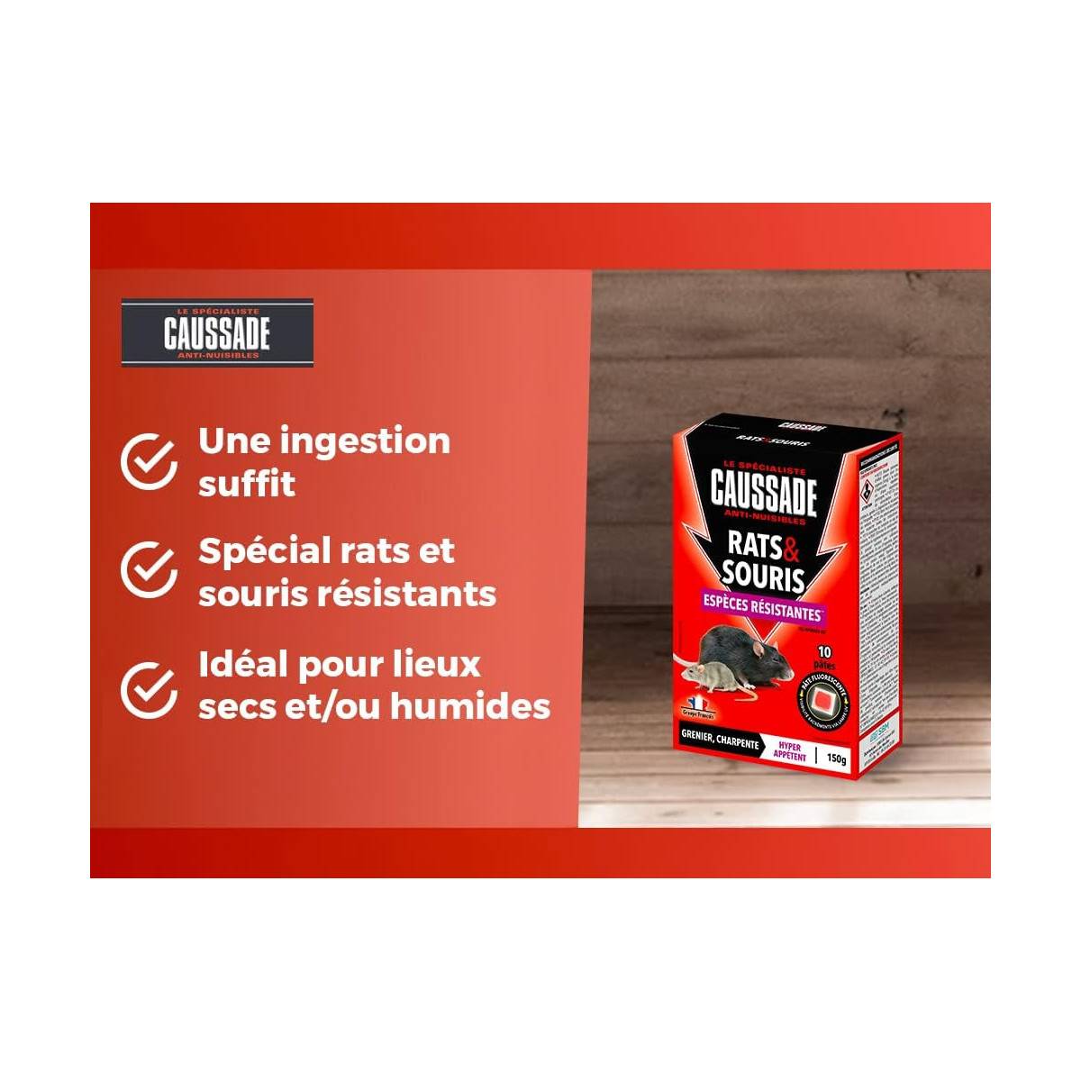 Ratti e topi NAKKA Infestazione grave 150G (10x15G) - 3