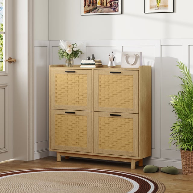 Rangement De Chaussures En Métal Pour Entrée Avec 3 Etagères - Meuble à