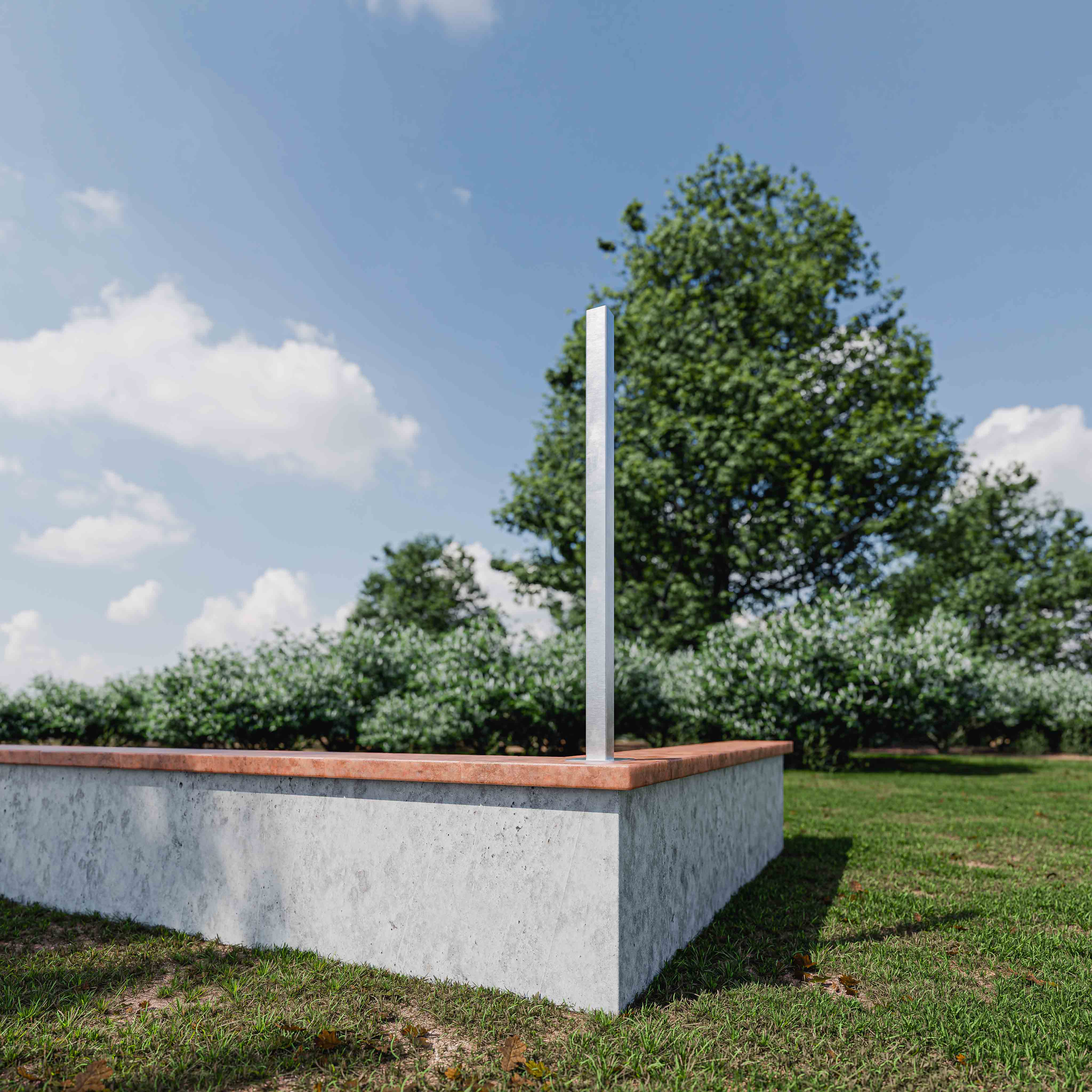 Platine pour poteau de clôture PVC PRO 100 cm - 3