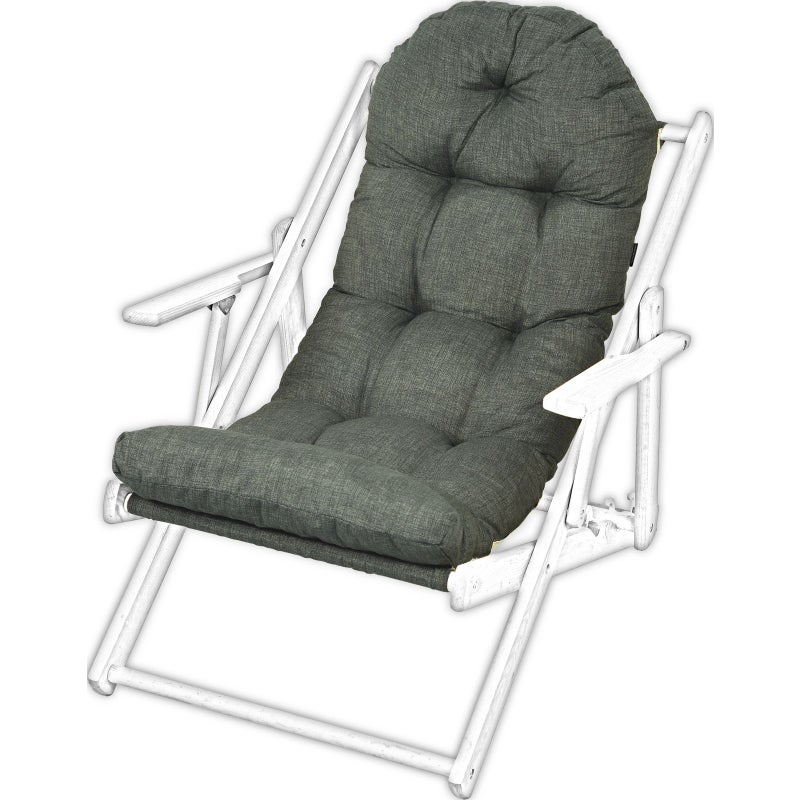 Poduszka na leżak drewniany AMPO antracyt 1 szt.