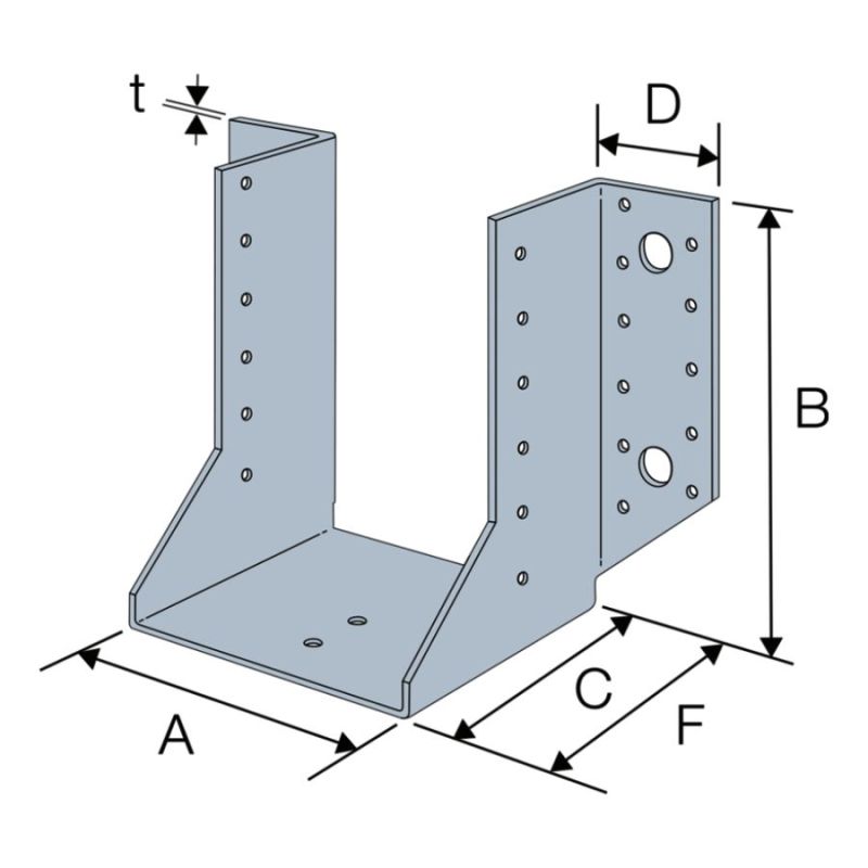 Sabot à ailes extérieures Ep.2 mm SAE - SAEL - 4
