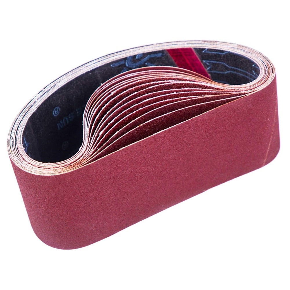 Bandes Abrasives RETOL 457x75 Mm Grain 80 (G80) Corindon Normal - Lot De 10 Pour Ponceuse à Bande - 10