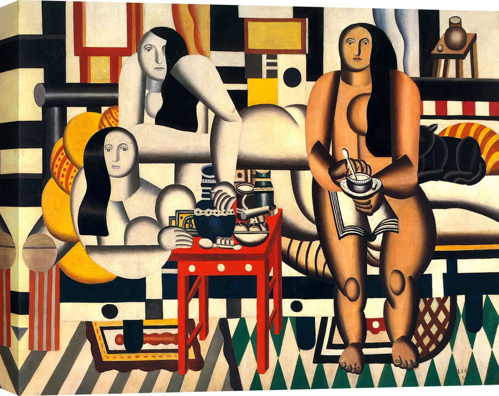 Tableau sur toile Fernand Léger - Le Grand Dejeuner, 1921 - 70x50