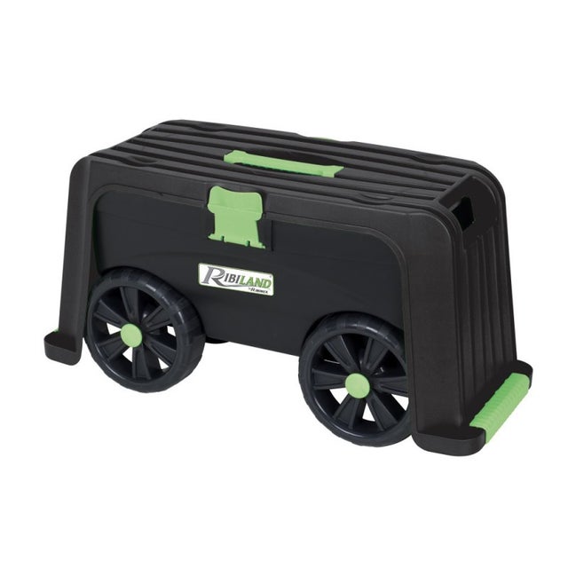 Agenouilloir / tabouret / chariot / coffre 4 en 1