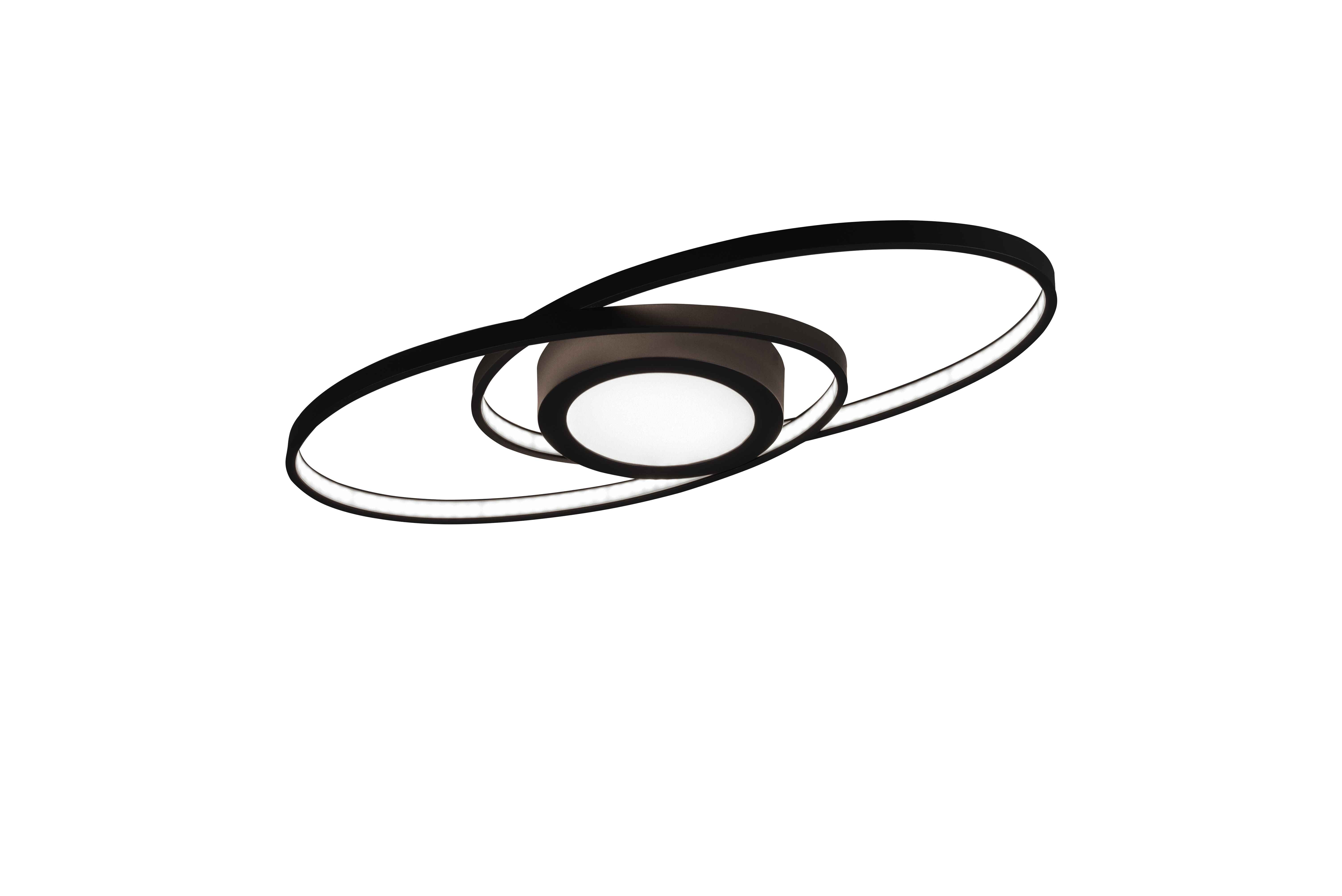 Lampa sufitowa LED GALAXY 27W Ciepła biel 3000lm metal antracyt wym:4x57x23cm IP20 RL