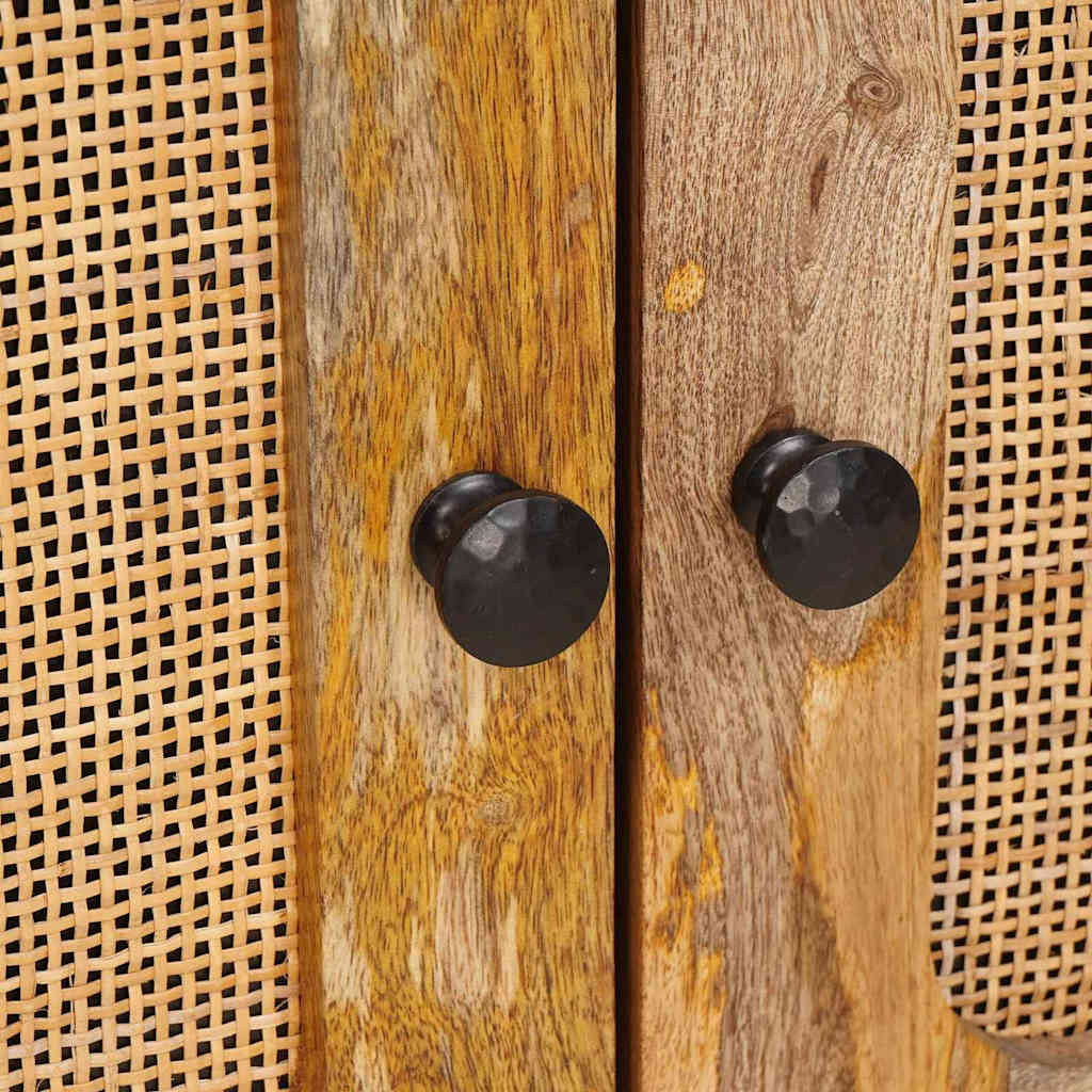 Cabinet de chevet Naturel 50 x 33 x 60 cm Bois de mangue massif vidaXL - 9