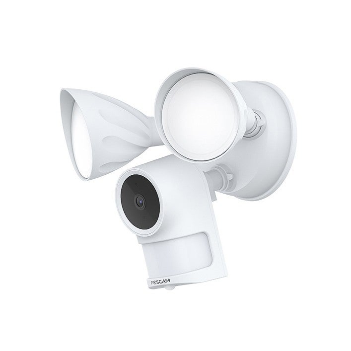 Caméra extérieure Wifi projecteur et sirène F41 | Leroy Merlin