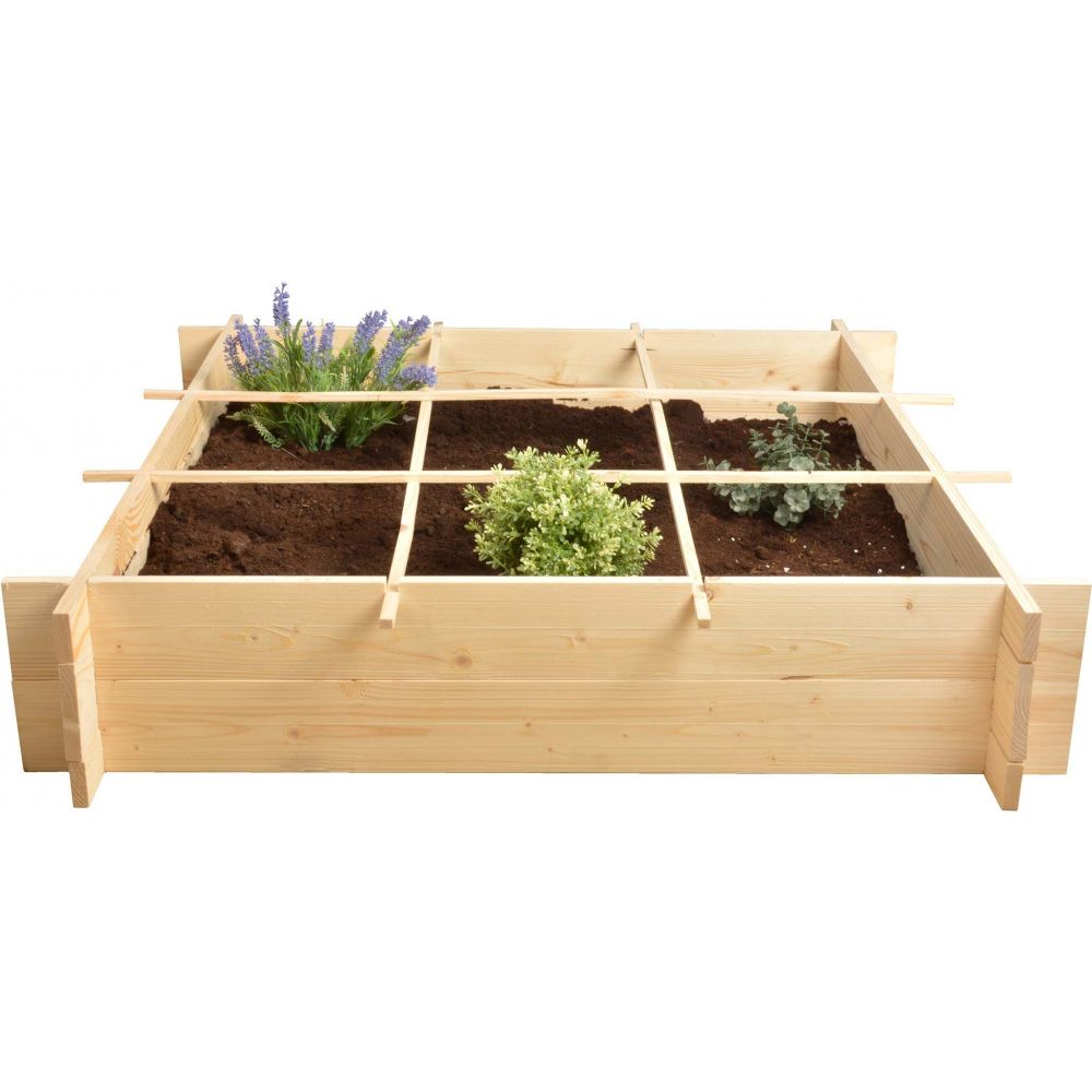 Carré Potager en bois 1 mètre x 1 mètre - 5