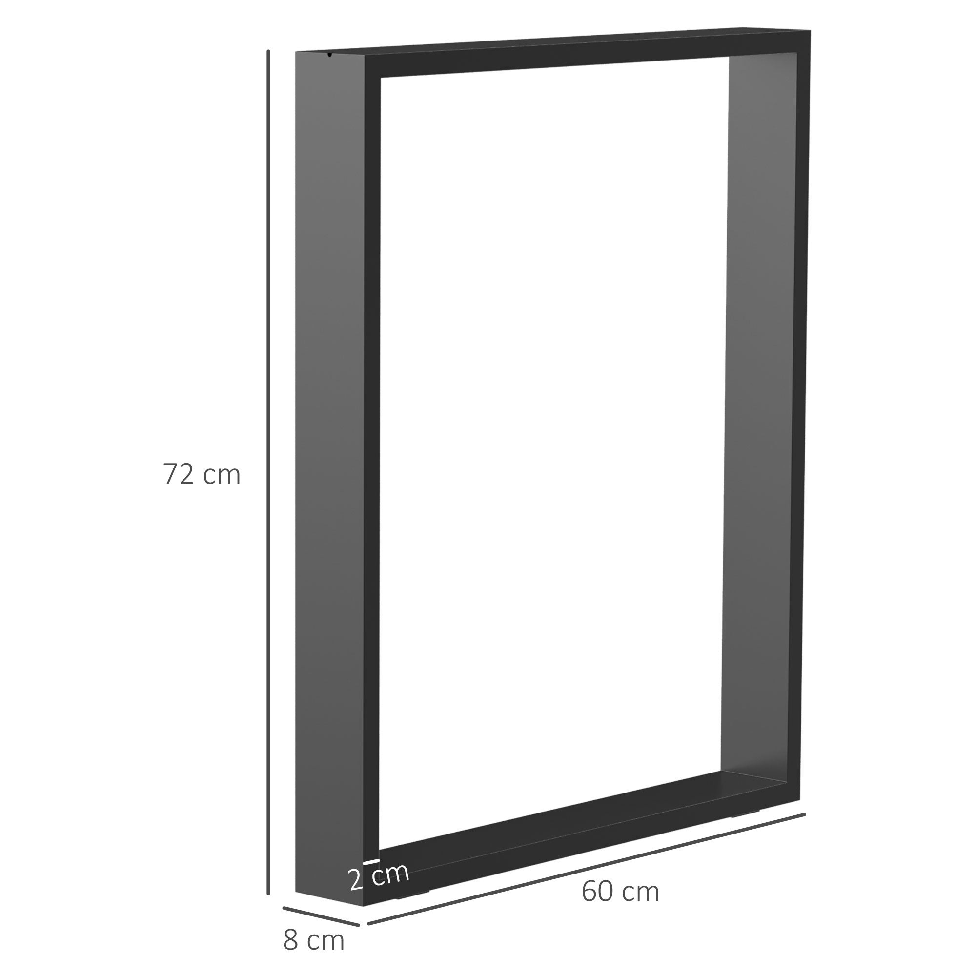 Pieds de table Acier HOMCOM - 3