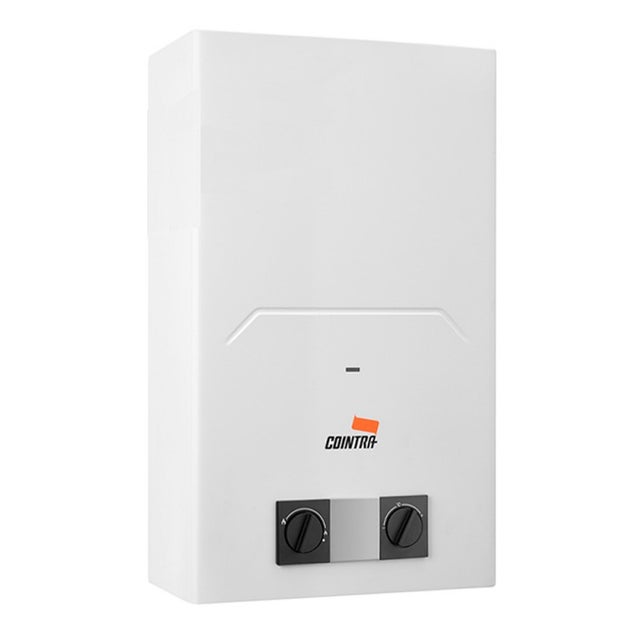 Calentador a gas 6l But 10400W, 6.3 kW mínimo Encendido Encendido electrónico por baterías COINTRA CAMI 6 b | VGCC1HGKF, LOW NOX, Blanco