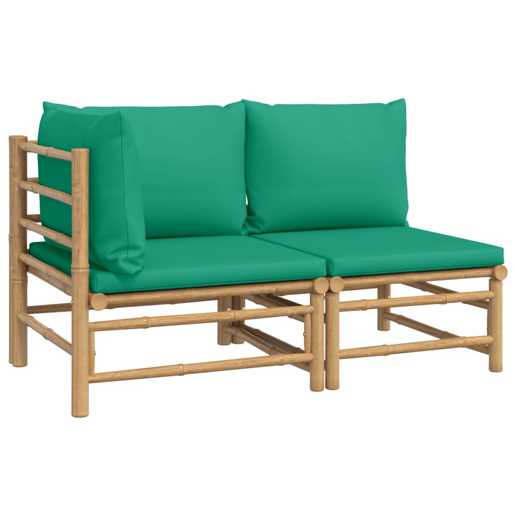 Salon bas de jardin en Polyester Vert 2 personnes - 2