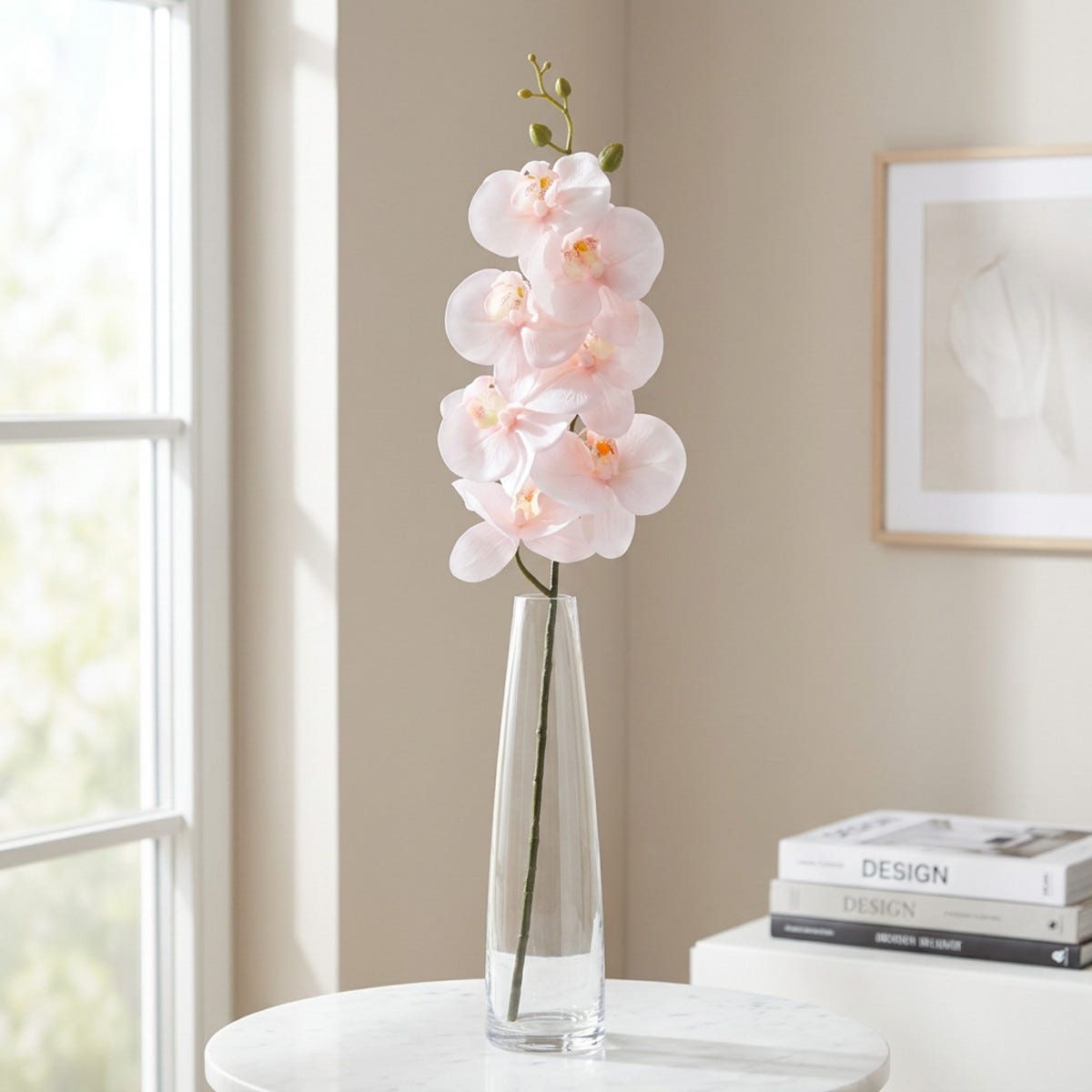 Ordhdee Orchidée Phalaenopsis artificielle au toucher réaliste | Leroy Merlin