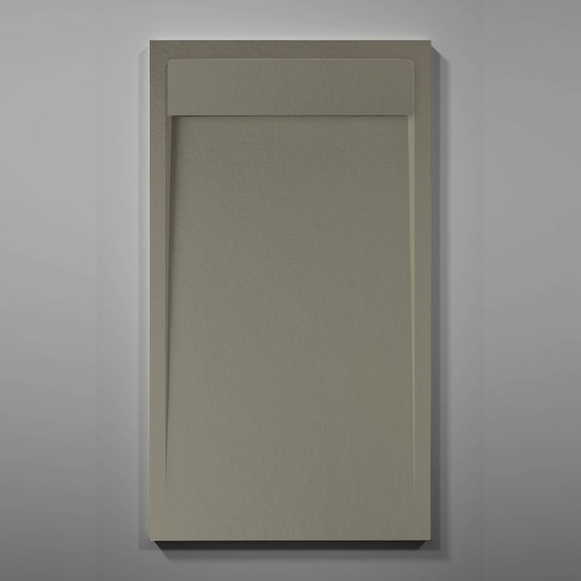 Receveur de douche 90x120 cm en résine Canto – effet pierre naturel musgo