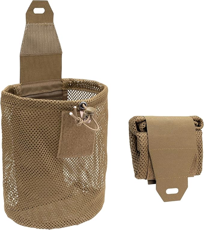 Saszetka-nerka, khaki, 19*23 cm, z 2 kieszeniami z siatki, torba do przechowywania, torba taktyczna i pasek.