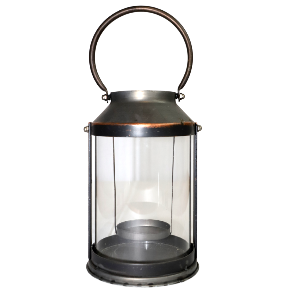 Grande Lanterne De Jardin Luxe XXL Métal & Verre – Hauteur 54 Cm, Noir Élégant, Intérieur & Extérieur