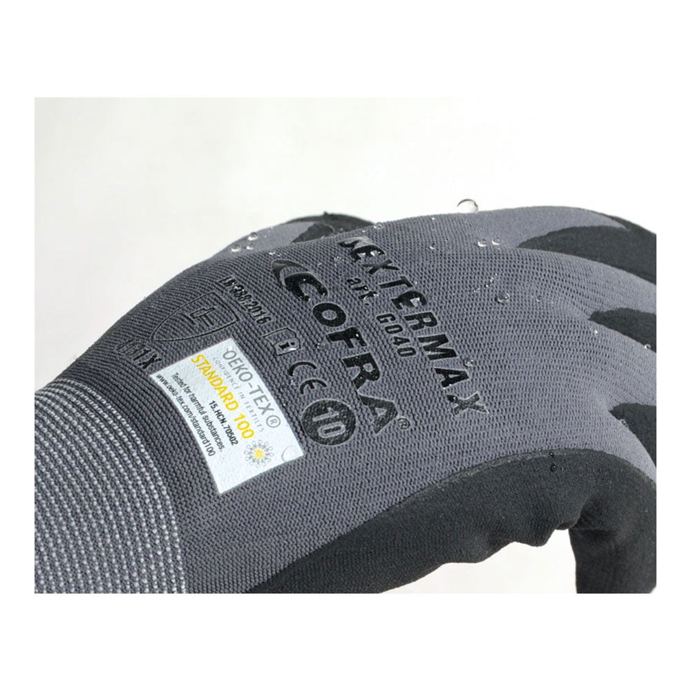 Gants en nitrile-polyurethane dextermax taille 10 xl cofra. - 5