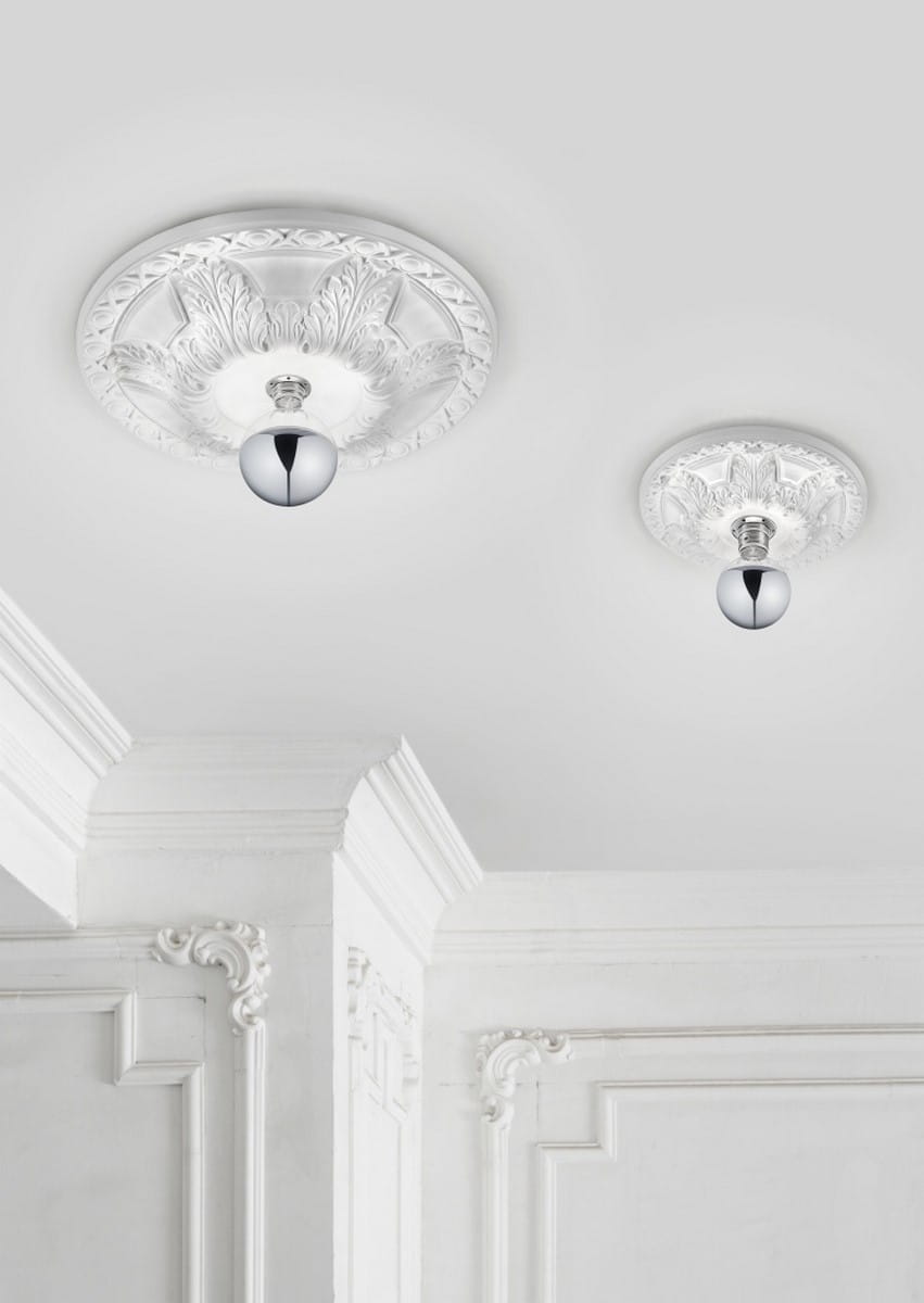 Lampa sufitowa LILLY biała 1xE27x40W ceramika / gips wym:6x30x30cm IP20 Trio