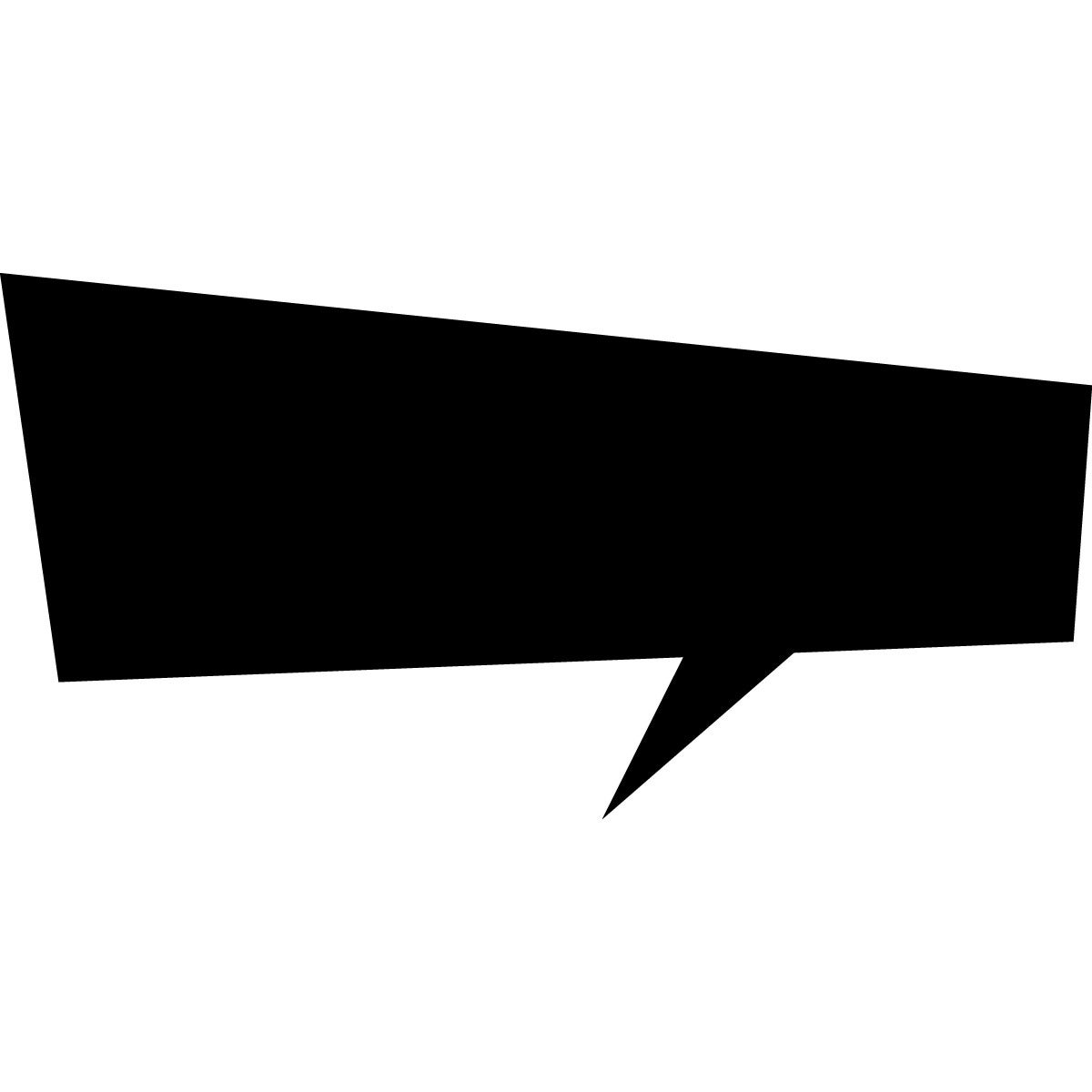 Adesivo campo di testo comico - Sticker adesivo - adesivi murali - 35x70cm - 2