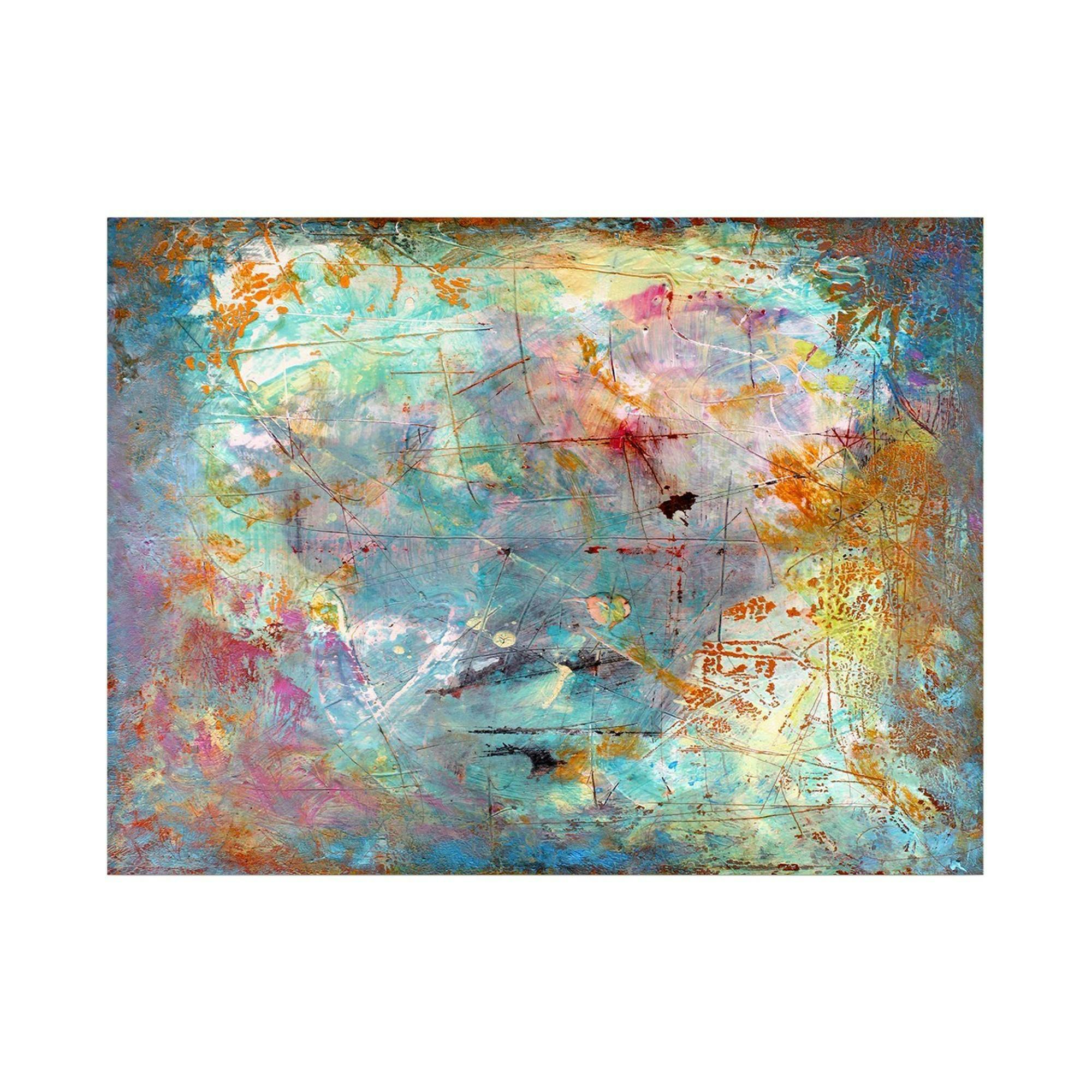 Tableau abstrait coloré – peinture moderne sur toile - 2