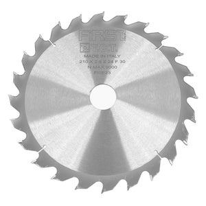 Lame de Scie Circulaire HM D. 210 x Al. 30 x ép. 2,8/1,8 mm x Z48 Alt pour Bois - ELETH II - FIRST ITALIA Lame de Scie Circulaire HM D. 210 x Al. 30 x ép. 2,8/1,8 mm x Z48 Alt pour Bois - ELETH II - FIRST ITALIA