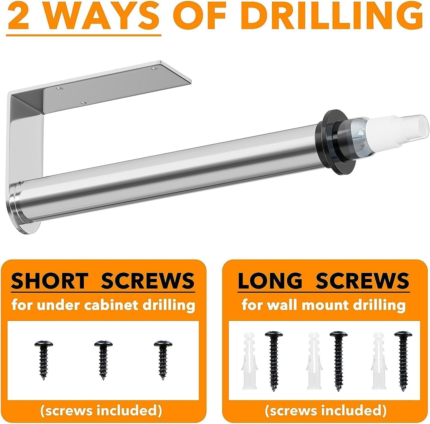 Portarotolo In Acciaio Con Spruzzatore 210ml - Design Moderno Per Cucina E Bagno - Foto 9