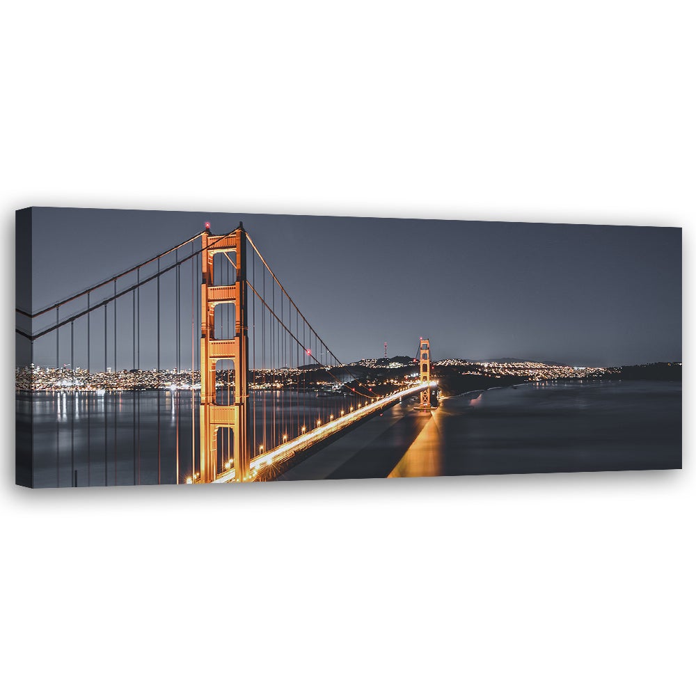 Obraz na płótnie, Golden Gate Bridge 120x40