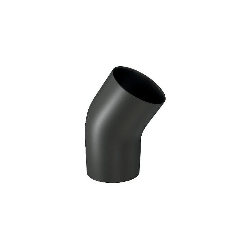 Coude émail noir mat 45° Ø150 - 3