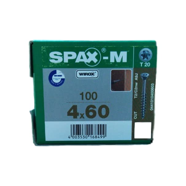Vis a tete fraisée SPAX-M SeKo T-STAR plus 4,0x 60/40 zn Kl.FrKo HP (Par 100) - 5