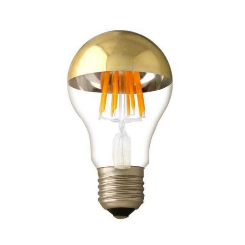 Ampoule LED E27 Filament 7W A60 Reflet Or - Blanc Chaud 2300K - 3500K ...