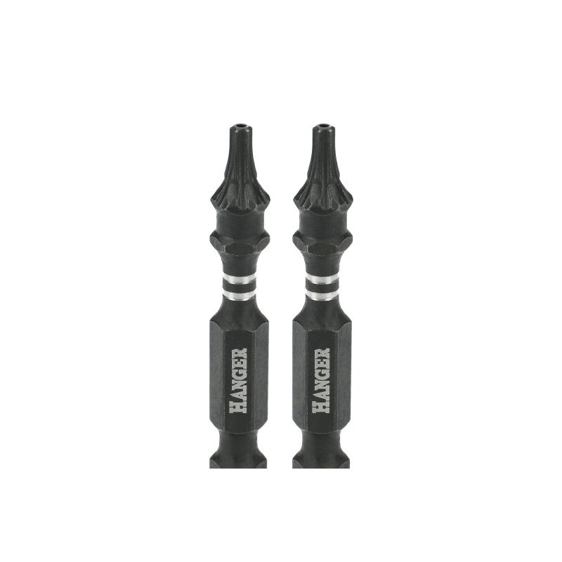 2 embouts impact 1 4 étoile percée TTX10 longueur 50 mm HANGER 134067 - 3