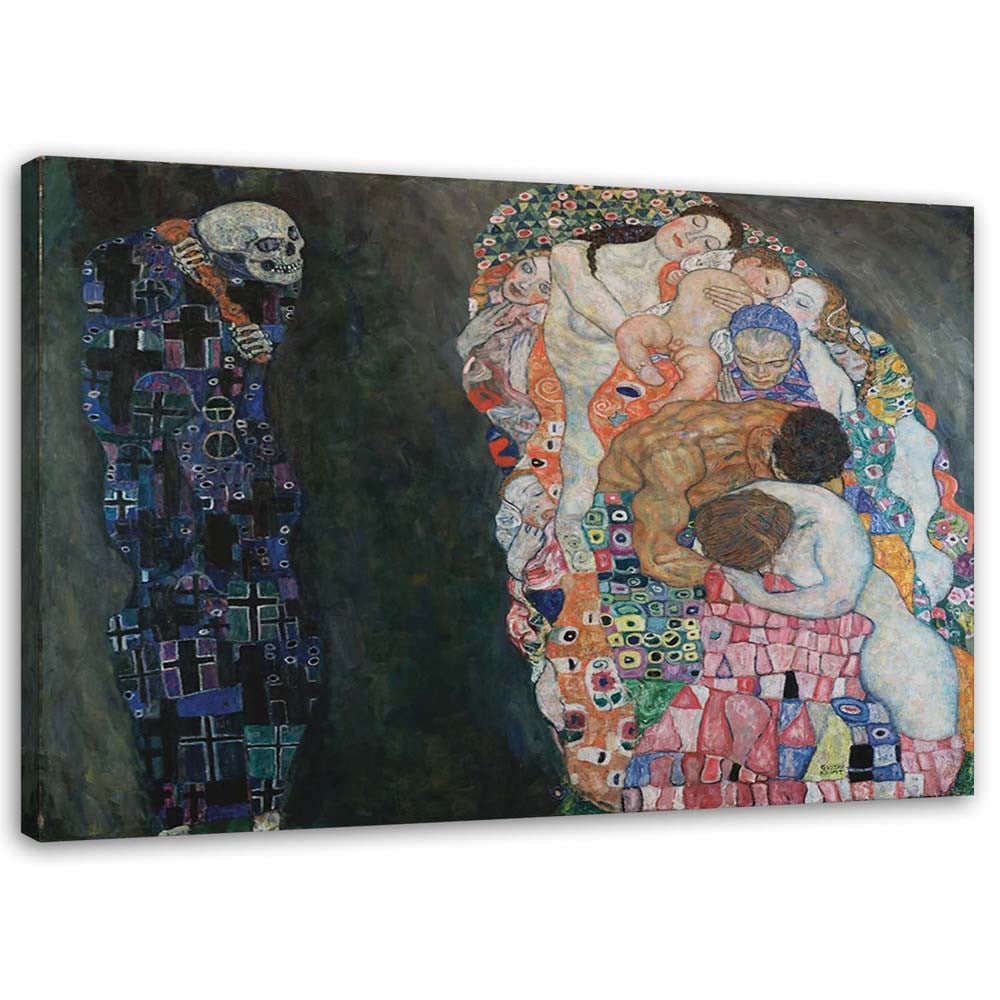 Obraz na płótnie, Życie - G. Klimt reprodukcja 90x60