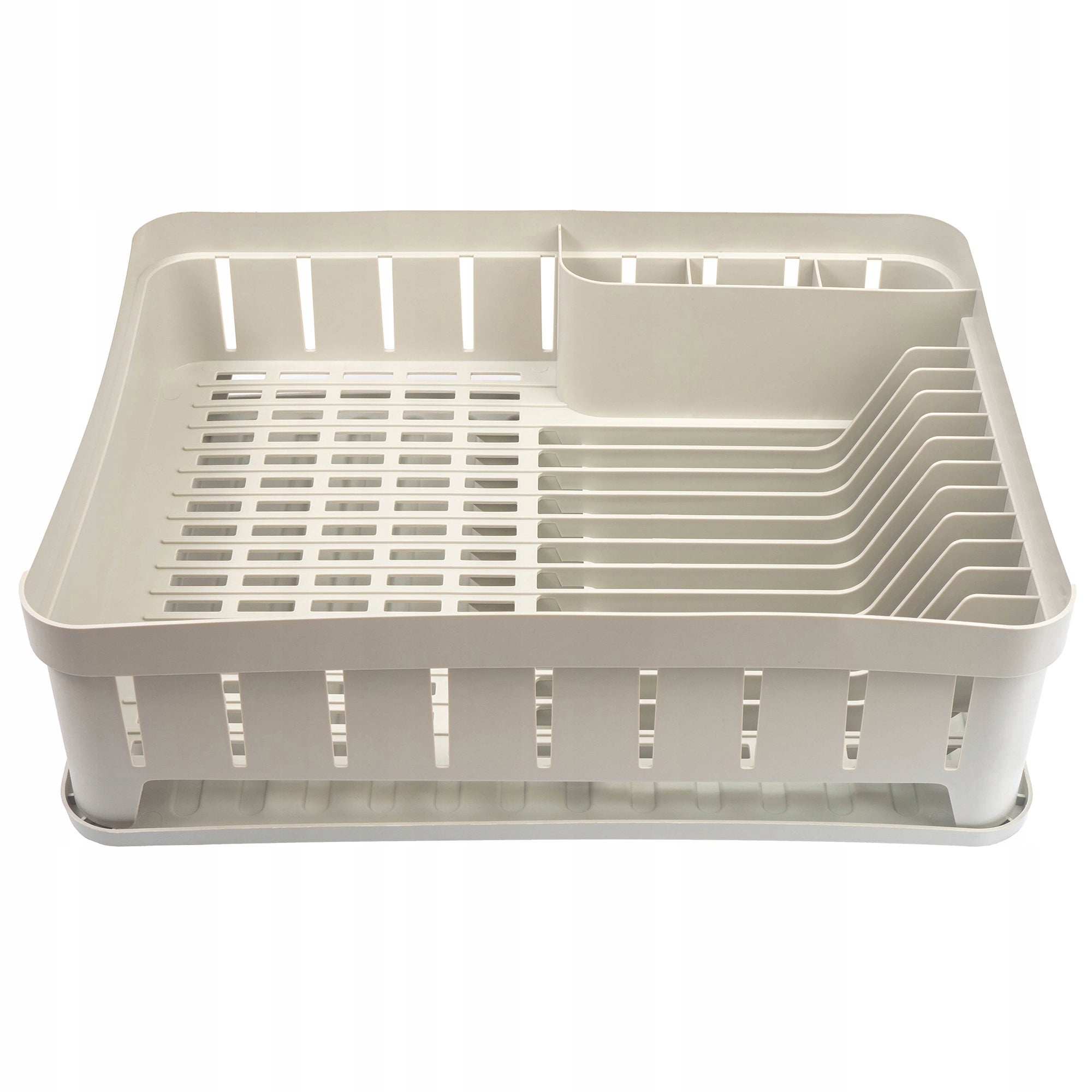 SUSZARKA OCIEKACZ DO NACZYŃ NA SZTUĆCE STOJĄCA BIAŁA PLASTIKOWA TACKA 39cm