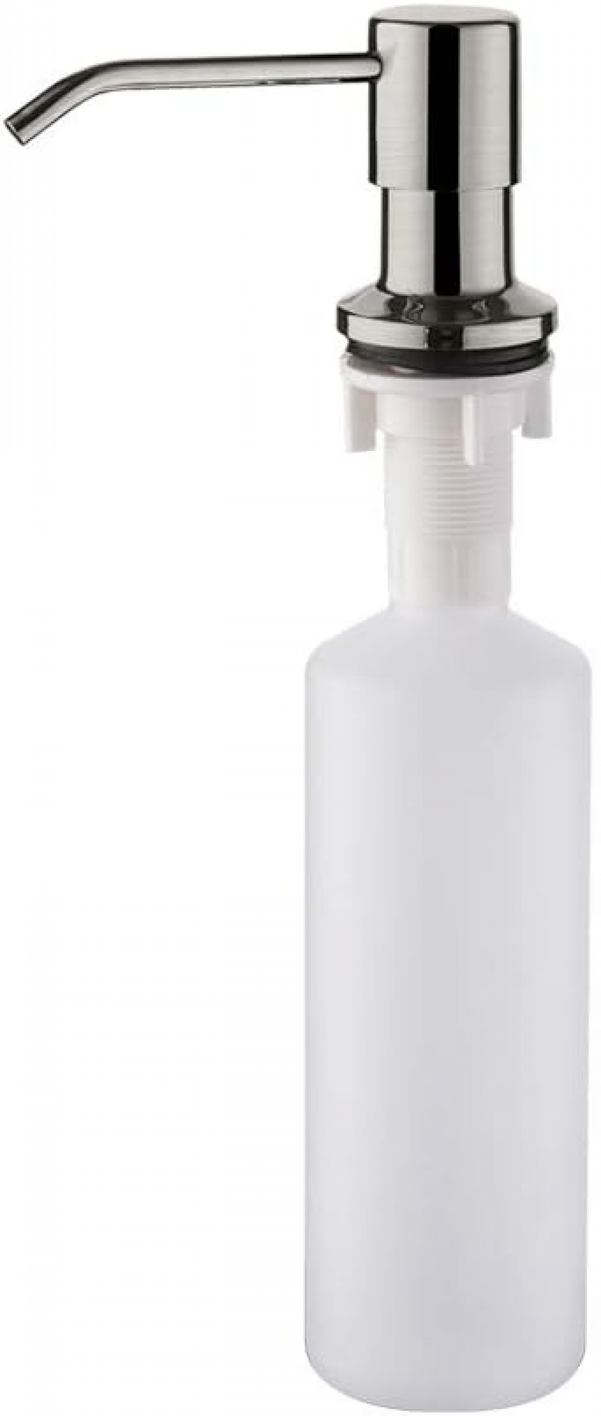 Dozownik mydła do zlewu kuchennego 500 ml, dyfuzor z pompką do płynu, ukryty dozownik płynu do mycia naczyń, stal nierdzewna, szary