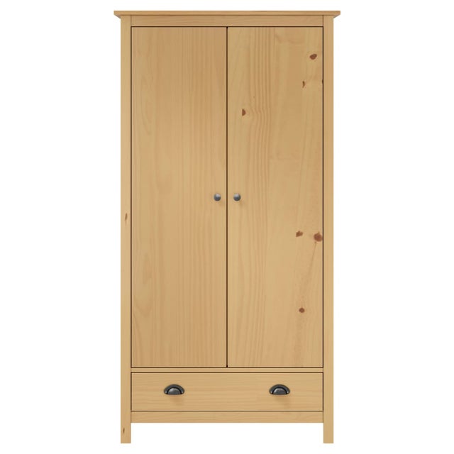 Garde-robe | Armoire à 2 portes Hill 89x50x170 cm Bois de pin solide CFW53761