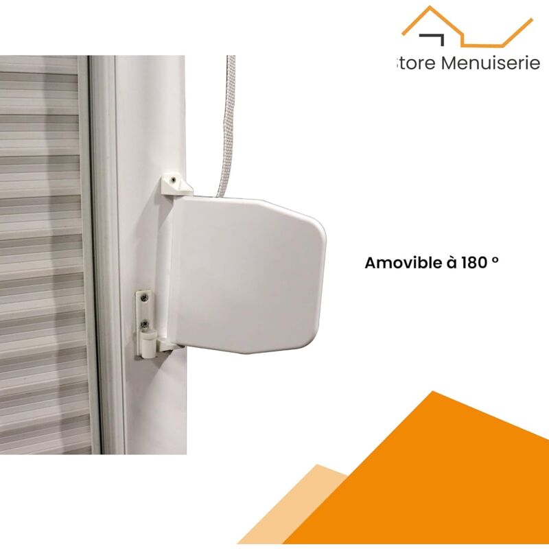 Enrouleur manuel pour volet roulant Sangle 5 5m x 14mm Boîtier PVC ...